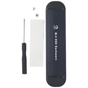 XLT M.2 SSD Enclosure, NVME NGFF Adapter with USB Black.