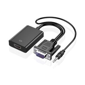 XLT VGA to HDMI Adapter, with Audio 1080P Convert Source (PC)